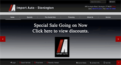 Desktop Screenshot of importautosales.com